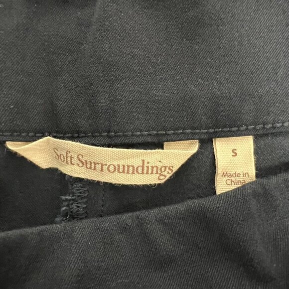 Soft Surroundings Pull On Slim Dress Pants Navy Womens Size Small Pockets - Picture 8 of 9